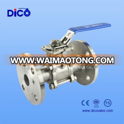 3PC ISO Vacuum Flange End Ball Valve