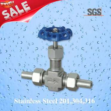 Threaded 5000psi Stainless Steel Needle Valve, Stainless Steel J23W Needle Valve