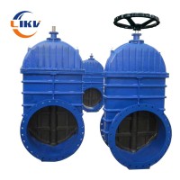 2 Way 4 Inch 1.6MPa Light Rod Carbon Steel Manual Flange Gate Valve Is Suitable for Building Waterworks